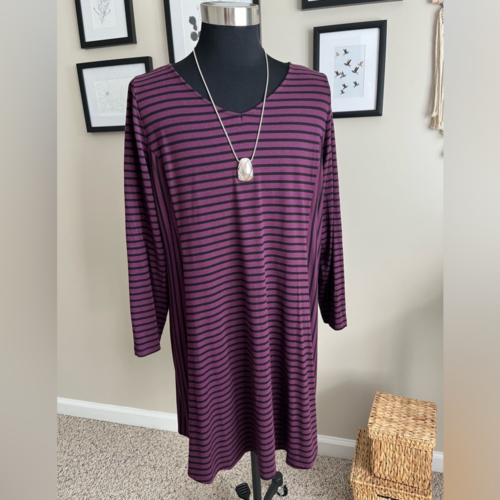 APT 9 long sleeve tee shirt dress